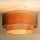 Duolla - Полилей за повърхностен монтаж WOOD BOHO 1xE27/15W/230V Ø 45 см меден/бежов