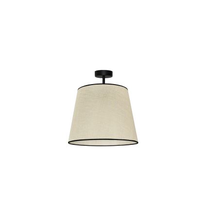 Duolla - Полилей за повърхностен монтаж YUTE 1xE27/15W/230V Ø 38 см сив/черен