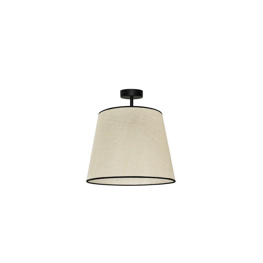 Duolla - Полилей за повърхностен монтаж YUTE 1xE27/15W/230V Ø 38 см сив/черен