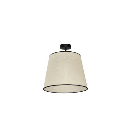 Duolla - Полилей за повърхностен монтаж YUTE 1xE27/15W/230V Ø 38 см сив/черен