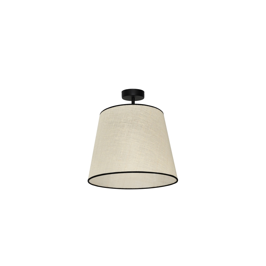 Duolla - Полилей за повърхностен монтаж YUTE 1xE27/15W/230V Ø 38 см сив/черен