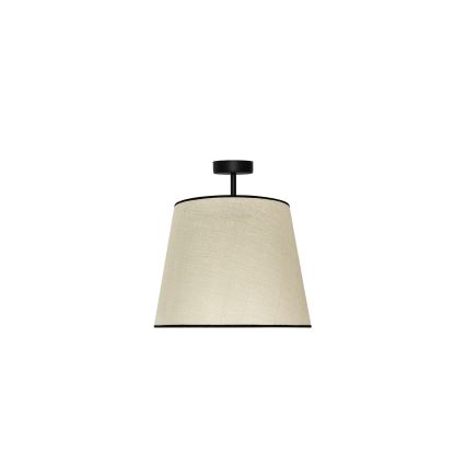 Duolla - Полилей за повърхностен монтаж YUTE 1xE27/15W/230V Ø 38 см сив/черен