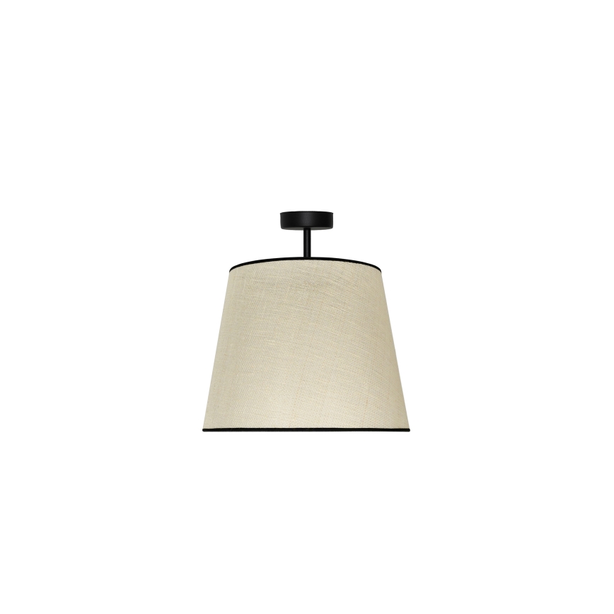 Duolla - Полилей за повърхностен монтаж YUTE 1xE27/15W/230V Ø 38 см сив/черен