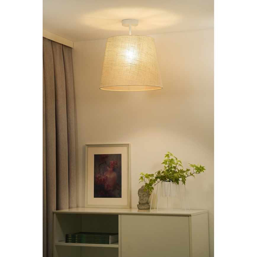 Duolla - Полилей за повърхностен монтаж YUTE 1xE27/15W/230V Ø 38 см сив