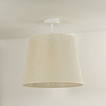 Duolla - Полилей за повърхностен монтаж YUTE 1xE27/15W/230V Ø 38 см сив