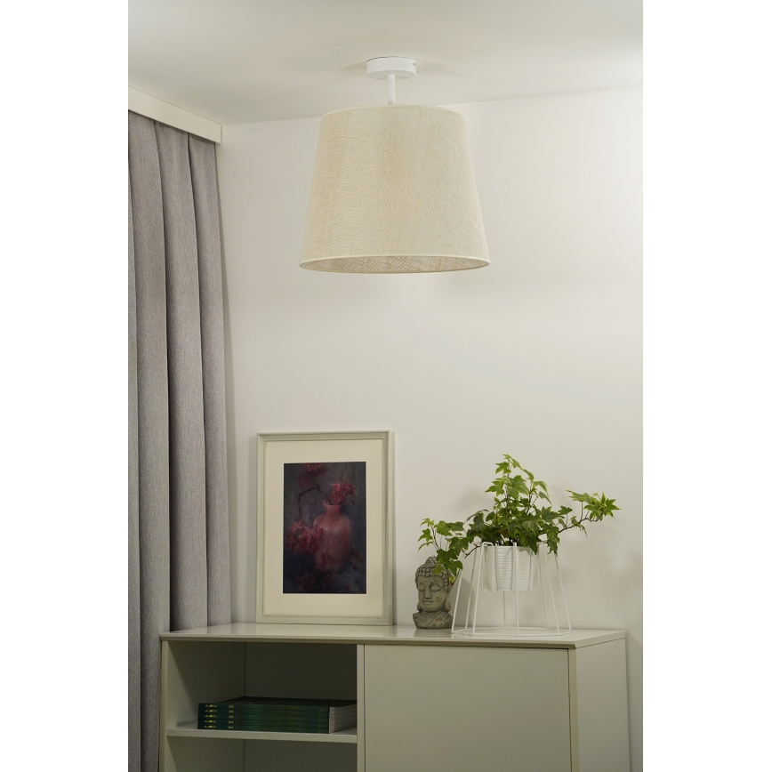 Duolla - Полилей за повърхностен монтаж YUTE 1xE27/15W/230V Ø 38 см сив