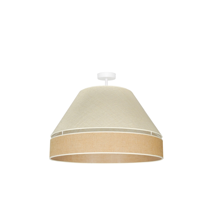 Duolla - Полилей за повърхностен монтаж YUTE AVIGNON 1xE27/15W/230V Ø 60 см сив/кафяв