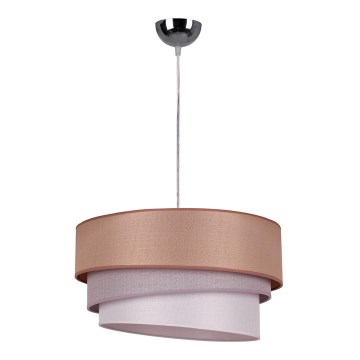 Duolla - Полилей на верижка TRIO 1xE27/40W/230V светло сива