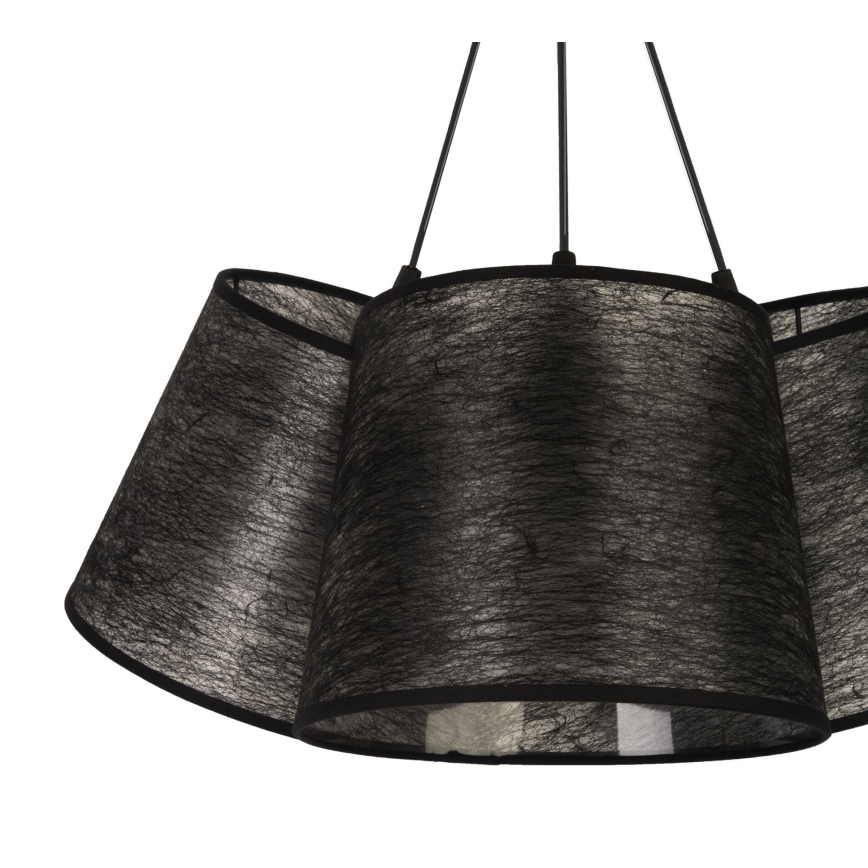 Duolla - Висящ полилей ROSSA 3xE27/40W/230V черен