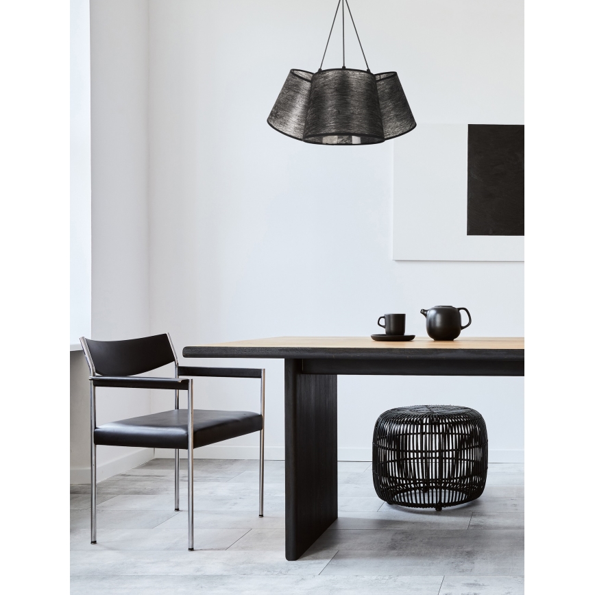 Duolla - Висящ полилей ROSSA 3xE27/40W/230V черен