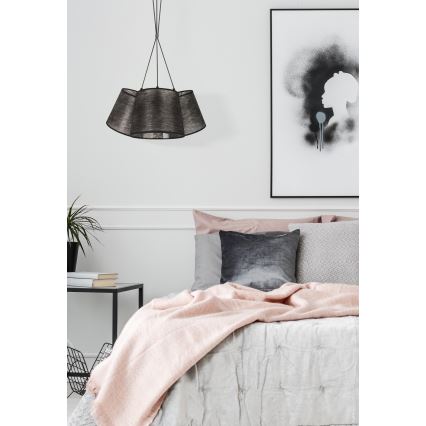 Duolla - Висящ полилей ROSSA 3xE27/40W/230V черен