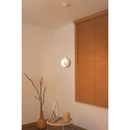 Duolla - Висяща лампа на кабел IRONLINE 1xE27/15W/230V бяла