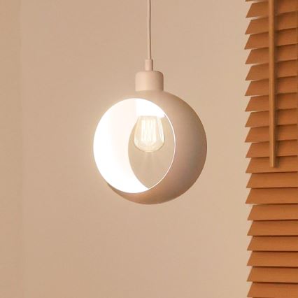 Duolla - Висяща лампа на кабел IRONLINE 1xE27/15W/230V бяла