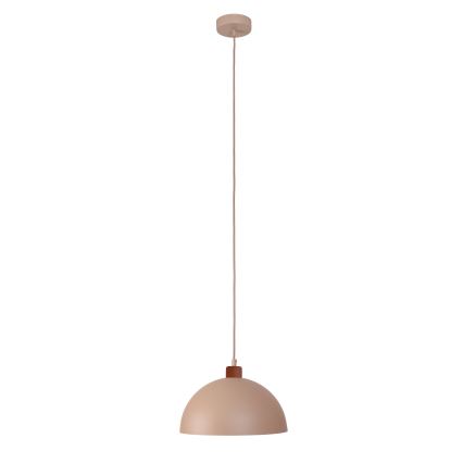 Duolla - Висяща лампа на кабел IRONLINE 1xE27/15W/230V Ø 27 см бежова/медна