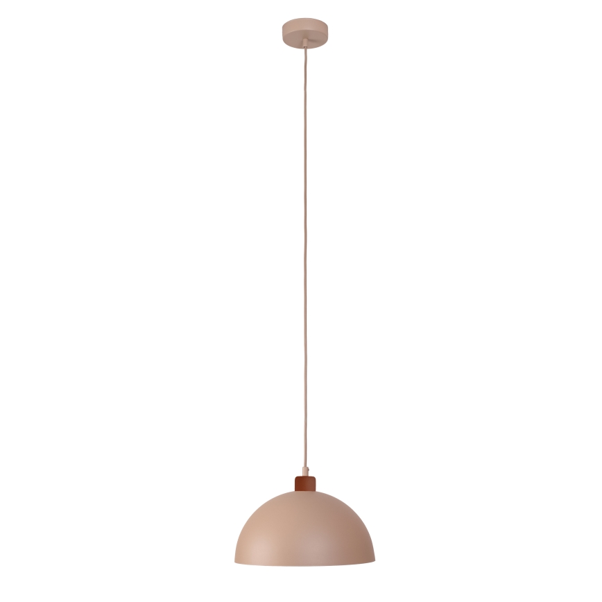 Duolla - Висяща лампа на кабел IRONLINE 1xE27/15W/230V Ø 27 см бежова/медна