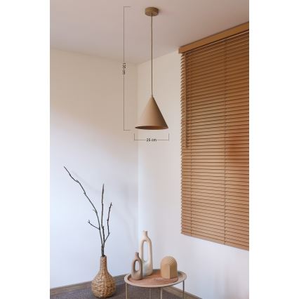 Duolla - Висяща лампа на кабел IRONLINE 1xG9/3W/230V Ø 25 см бежова