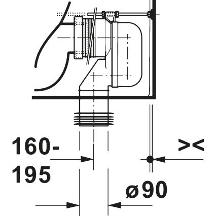 Duravit 20600900002 - Комбинирана тоалетна D-CODE керамика/бял гланц