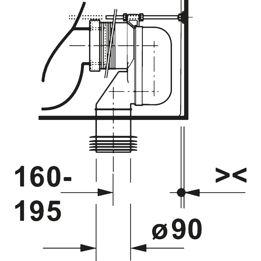 Duravit 20600900002 - Комбинирана тоалетна D-CODE керамика/бял гланц