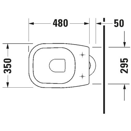 Duravit 21100100002 - Подова тоалетна чиния D-CODE керамика/бял гланц