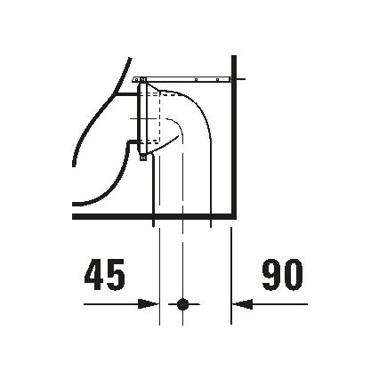Duravit 21150900002 - Подова тоалетна чиния D-CODE керамика/лъскаво бяло