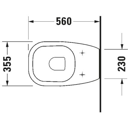 Duravit 21150900002 - Подова тоалетна чиния D-CODE керамика/лъскаво бяло