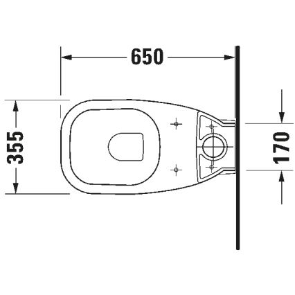 Duravit 21180900002 - комбинирана тоалетна WC D-CODE, керамика/бял гланц