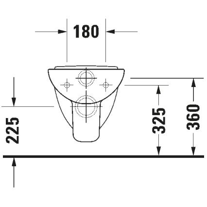 Duravit 22110900002 - Подвесен WC D-CODE керамичен/бял гланц