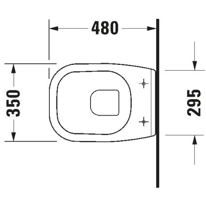 Duravit 22110900002 - Подвесен WC D-CODE керамичен/бял гланц