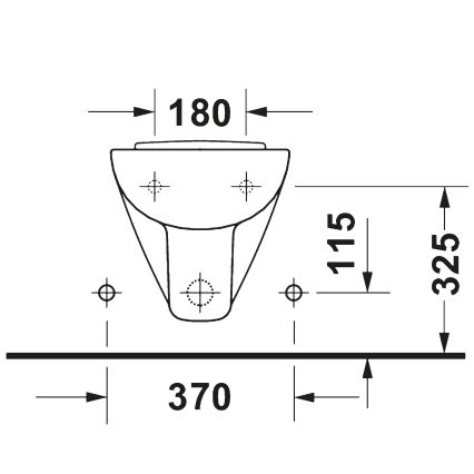 Duravit 22371500002 - стенен биде D-CODE, керамика, гланцово бяло
