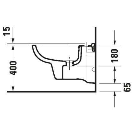 Duravit 22571500002 - Висящо биде D-CODE, керамика/бял гланц
