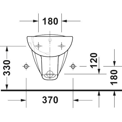 Duravit 22571500002 - Висящо биде D-CODE, керамика/бял гланц
