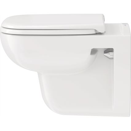 Duravit 25700920002 - Висяща безободкова тоалетна чиния D-CODE керамика/лъскаво бяло