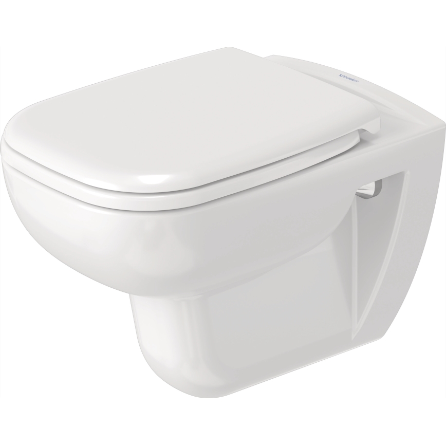 Duravit 25700920002 - Висяща безободкова тоалетна чиния D-CODE керамика/лъскаво бяло