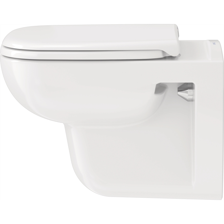 Duravit 25700920002 - Висяща безободкова тоалетна чиния D-CODE керамика/лъскаво бяло