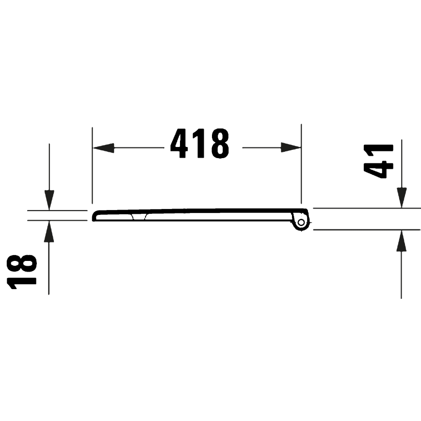 Duravit 28210000 - Седалка за тоалетна D-CODE 37,4x43,3 cm бяла