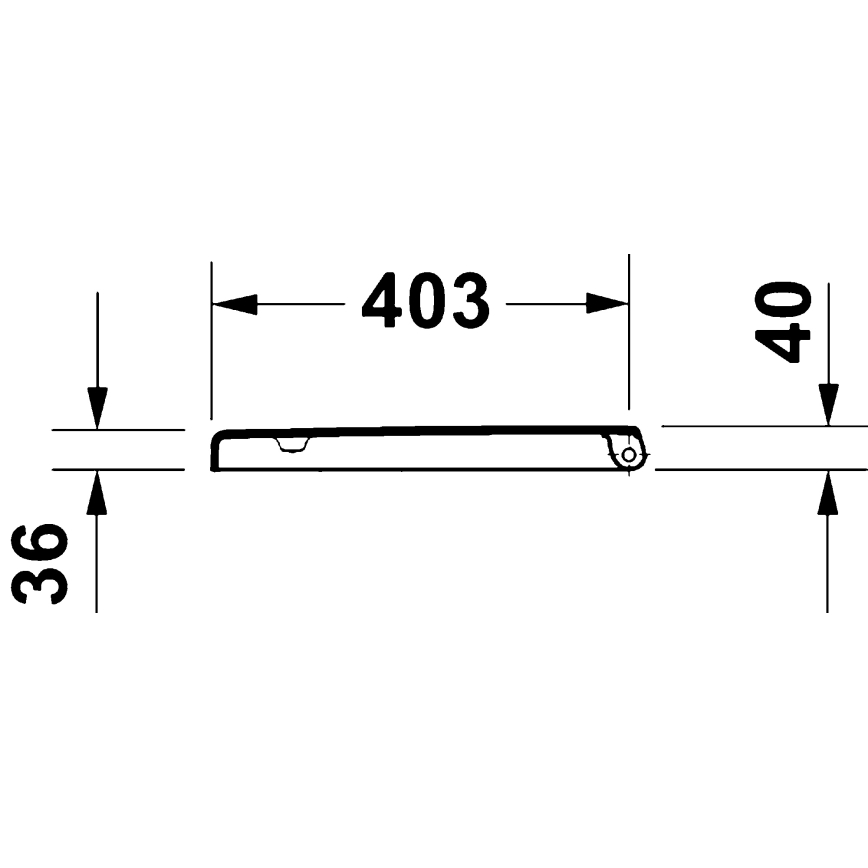 Duravit 28310000 - Тоалетна седалка D-CODE 37,4x42 см бяла