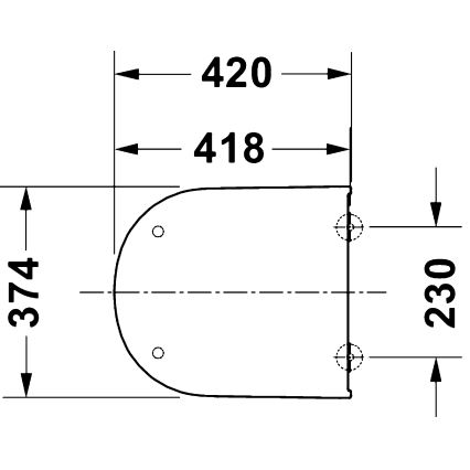 Duravit 28310000 - Тоалетна седалка D-CODE 37,4x42 см бяла