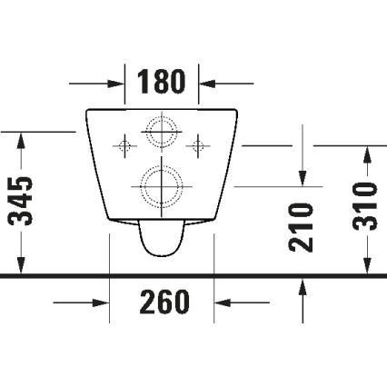 Duravit 29030900212 - Висяща безободкова WC чиния D-CODE керамика/лъскаво бяло