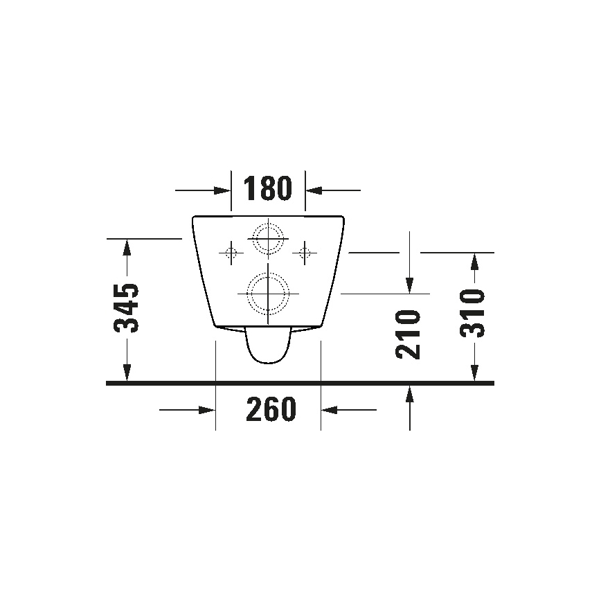 Duravit 29030900212 - Висяща безободкова WC чиния D-CODE керамика/лъскаво бяло