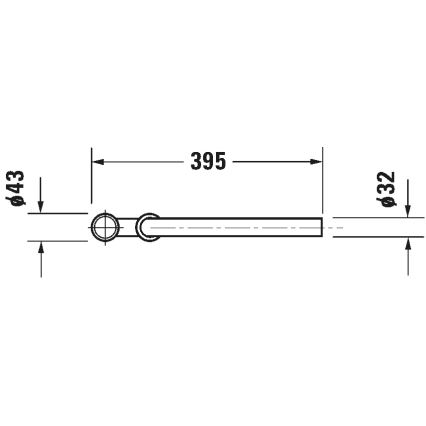 Duravit 50260000 - Сифон за умивалник UNIVERSAL лъскав хром