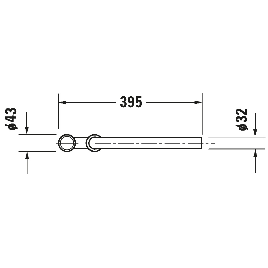 Duravit 50260000 - Сифон за умивалник UNIVERSAL лъскав хром
