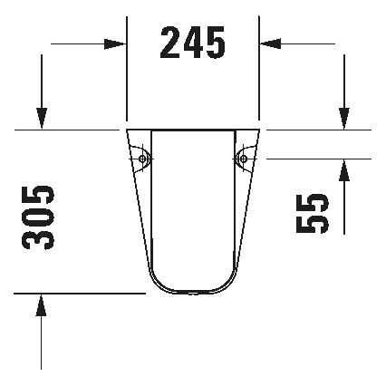 Duravit 8571800002 - Капак за сифон D-CODE 30x26,8 cm керамика/гланцирано бяло