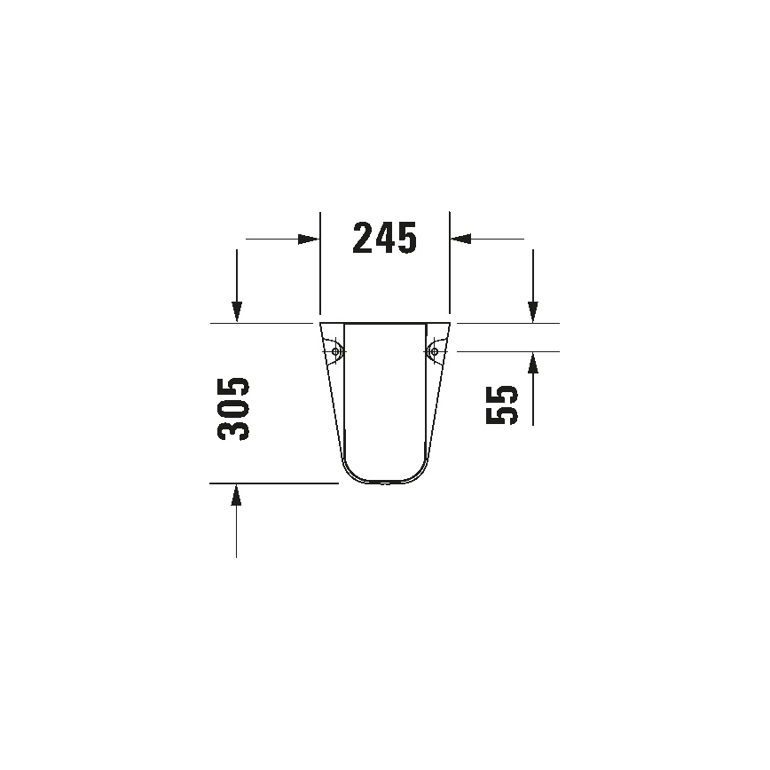 Duravit 8571800002 - Капак за сифон D-CODE 30x26,8 cm керамика/гланцирано бяло