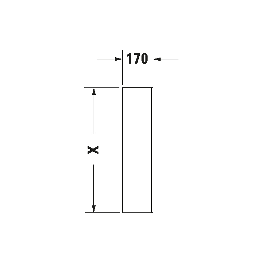 Duravit 8632700002 - Капак за сифон D-CODE 70,5x19 cm керамика/гланцово бяло