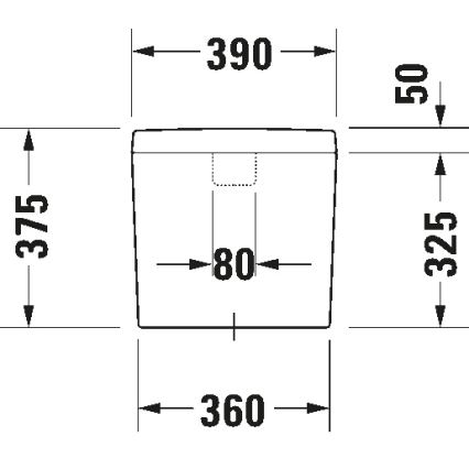 Duravit 927000004 - Тоалетно казанче за WC D-CODE 6/3 л, керамика/бяло