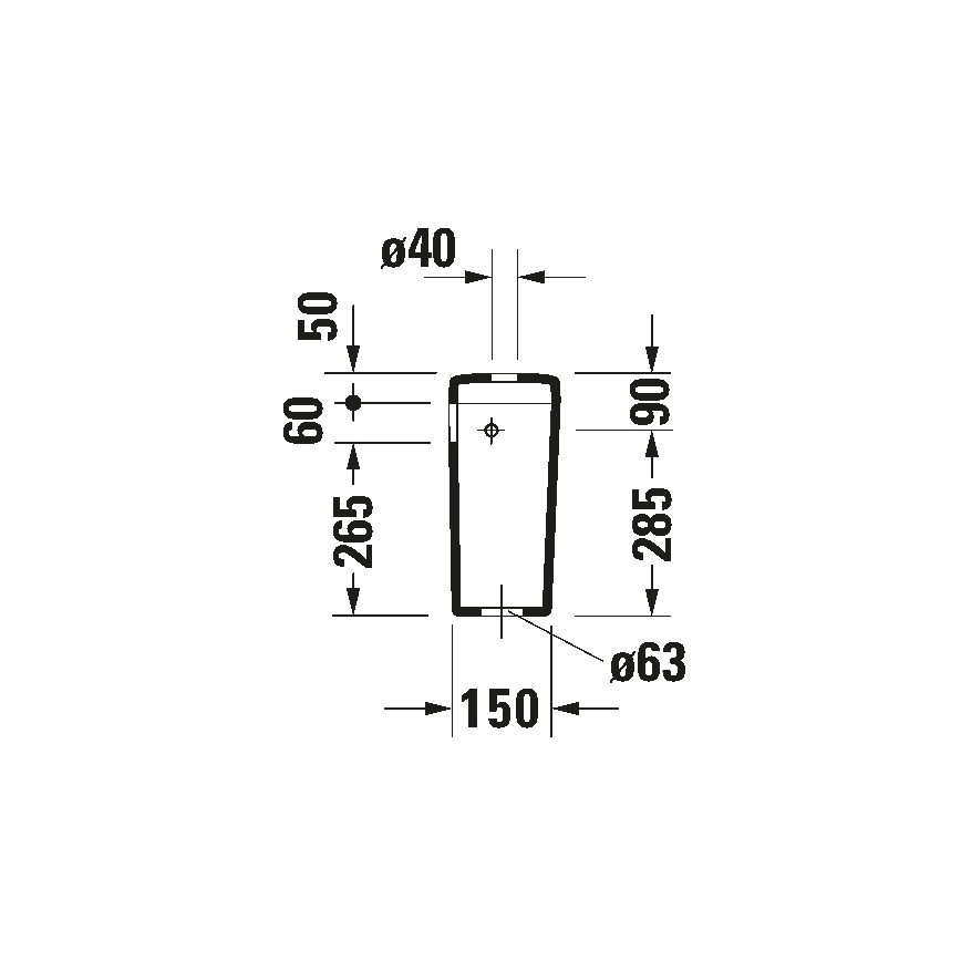 Duravit 927000004 - Тоалетно казанче за WC D-CODE 6/3 л, керамика/бяло