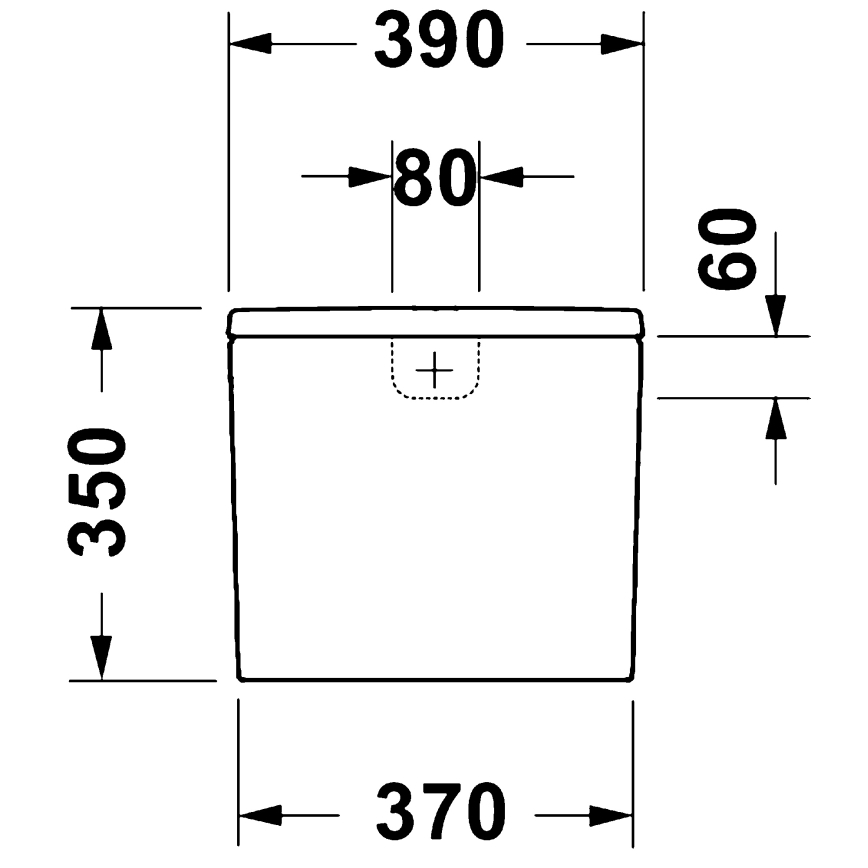 Duravit 9530000852 - Тоалетно казанче за WC D-CODE 4,5/3 л керамика/бяло