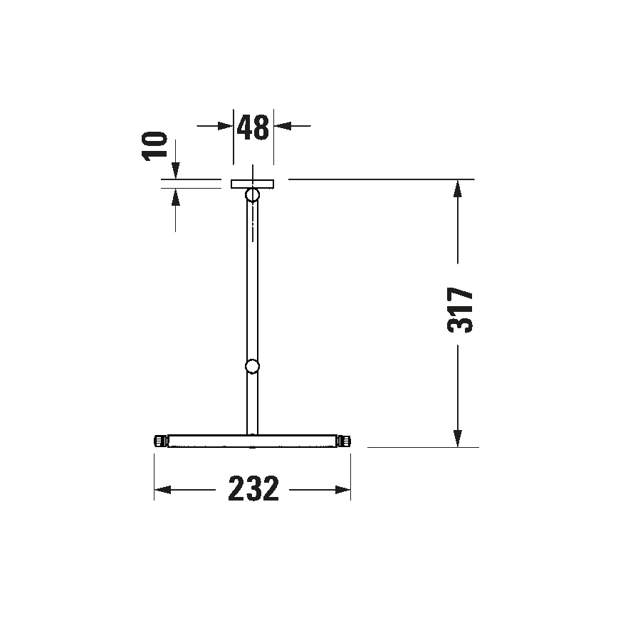 Duravit 99121000 - Стенно козметично огледало D-CODE лъскав хром