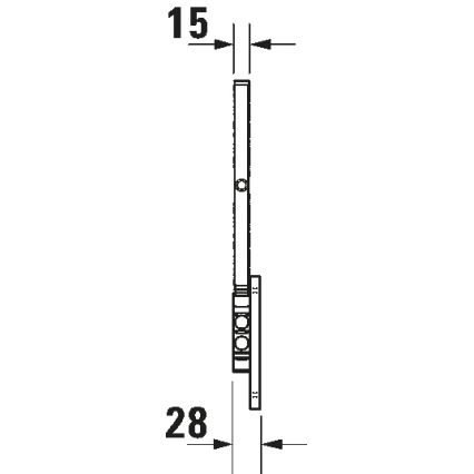 Duravit 99121000 - Стенно козметично огледало D-CODE лъскав хром