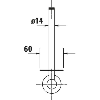Duravit 99154600 - Държач за тоалетна хартия D-CODE матово черен